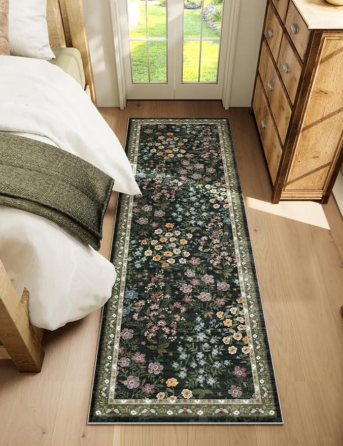 Machine Washable Rug Runners for Hallways: 2'6"x8' Kitchen Rugs Stain Resistant