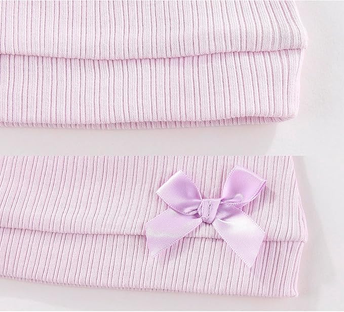 Baby Hat and Mittens Set Cotton Newborn Baby Hats Caps for Boys and Girls, 0-6 Months