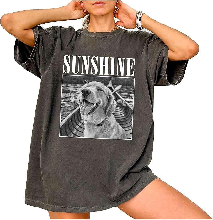 Nazenti Custom Photo Shirt, Personalized Tshirt for Mom, Dad, Grandma, Pet Lovers Gifts, Mama Gift for Women, Christmas Shirt