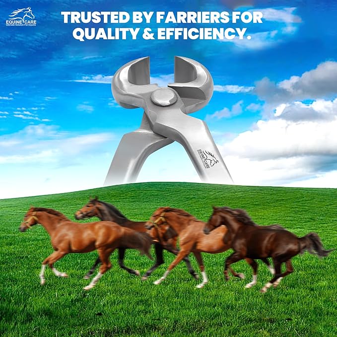 Equine Care 15-Inch Hoof Nippers – Professional Chrome Vanadium Steel Farrier Tool | Heavy-Duty Horse Hoof Trimmer Cutter for Horses & Livestock | Ergonomic, Sharp & Rust-Resistant