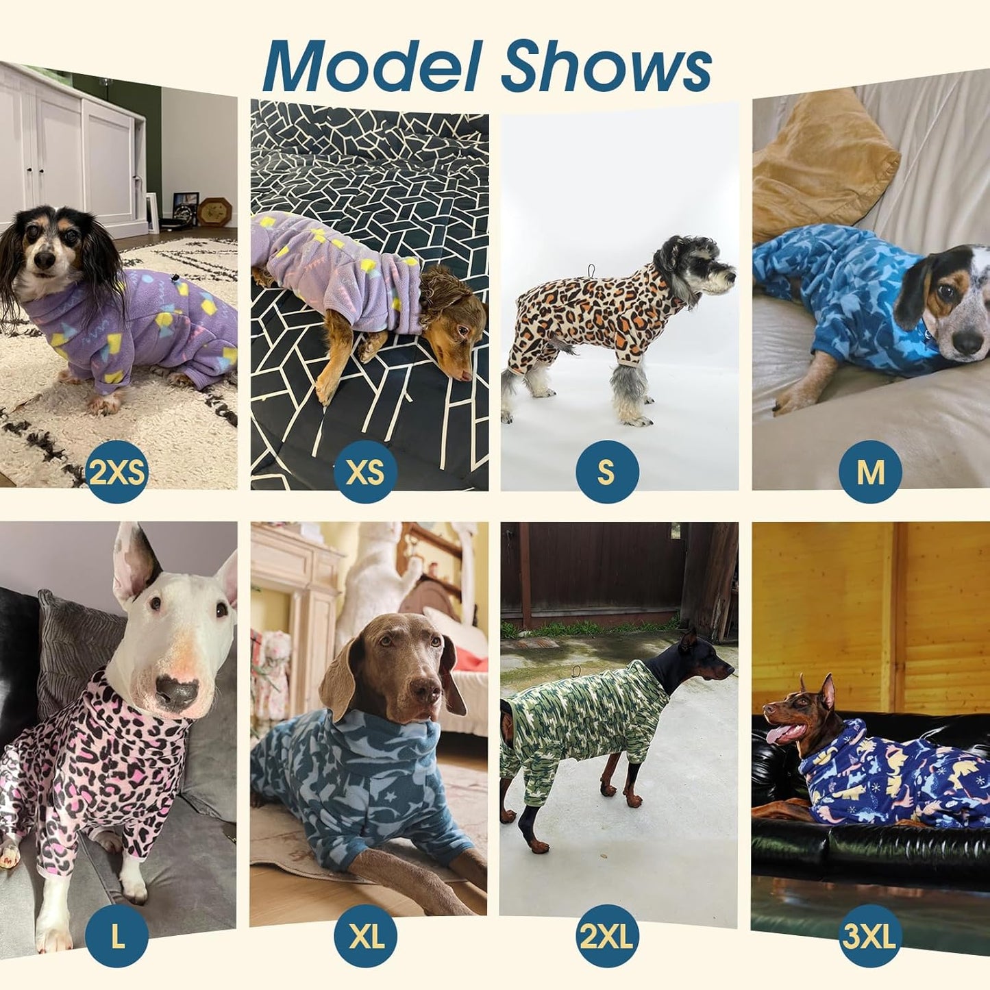 ROZKITCH Dog Shark Fleee Pajamas, Pet Windproof Warm Cold Weather Jacket Vest with Luminous Zipper, Jumpsuit Apparel Outfit Clothes for Small Medium Large Dog Shark S