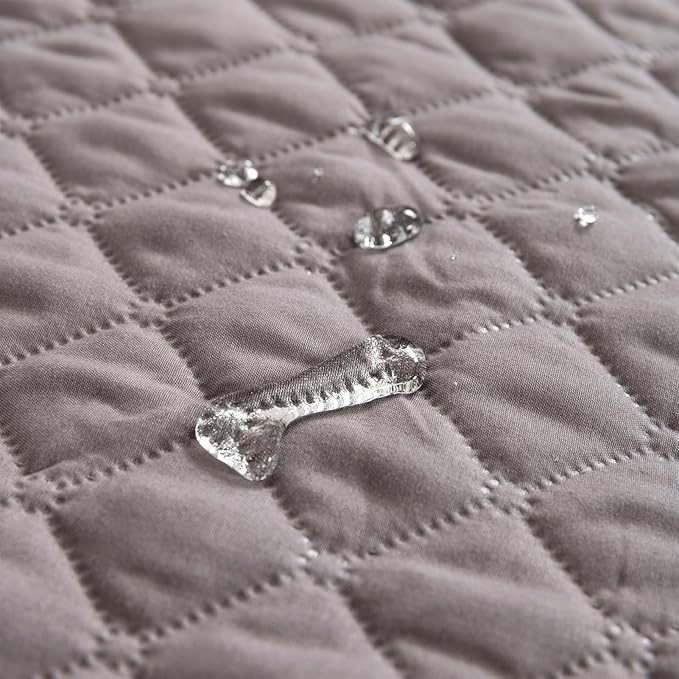 GIBZ Water Resistant Dog Bed Blanket Cover Large Anti Slip Pet Furniture Protector Washable Cat Quilted Mat for Couch, Coffee, 170x210cm
