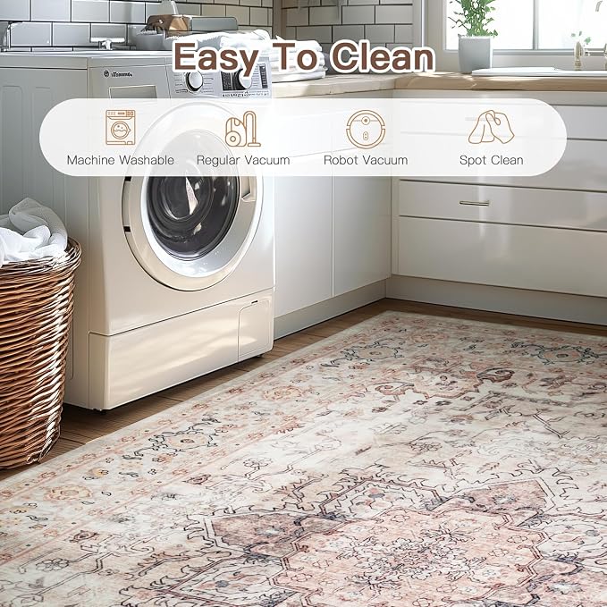 Lofus 3x5 Area Rugs for Living Room, Washable Area Rug, Rugs for Bedroom