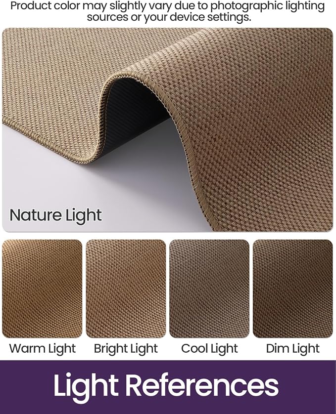 DEXI Hallway Runner Rug 2'8"x10', Non Slip Rubber Backed Runners Carpet