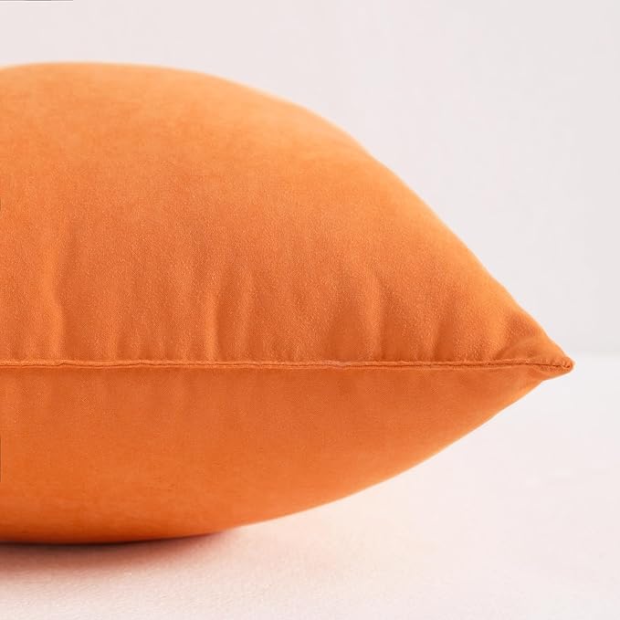 NTBAY Toddler Pillows, Down Alternative 13"x18" Pillows, Machine Washable - Soft and Breathable Travel Small Pillows for Sleeping, Ideal for Daycare, Crib, Cot, Orange