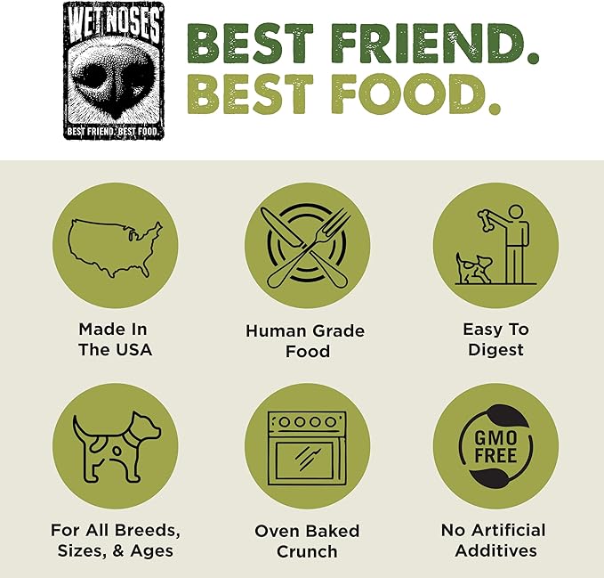 Wet Noses Moments Non-GMO Chicken Pot Pie Bone Crunchy Dog Treats - 14oz | No Corn, Wheat, Soy or Peas, Made with 6 Simple Ingredients