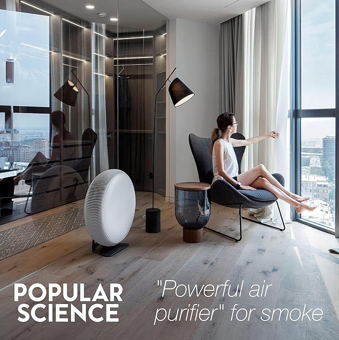 IQAir Atem X Smart Air Purifier for Large Room up to 1650 sq. ft., WiFi App Control, HyperHEPA Filters Wildfire Smoke, Viruses, Bacteria, Allergies, Asthma Triggers, Mold, Made in Germany