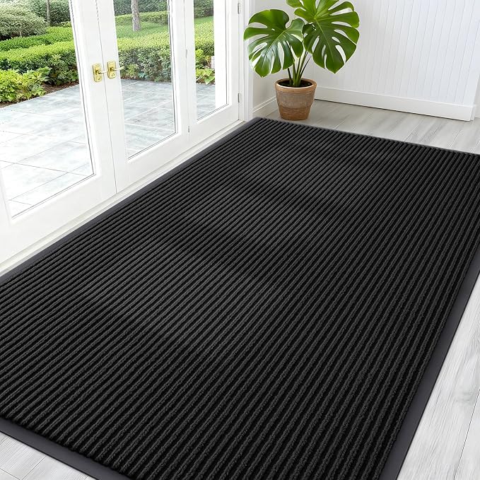 OLANLY Front Door Mat Indoor Outdoor Entrance, Waterproof Heavy Duty Doormat