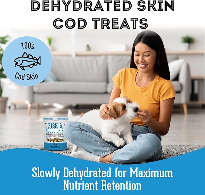 The Granville Island Pet Treatery Dehydrated Cod Skin for Dogs & Cats (2.5 oz, Pack of 1) - Dehydrated Single Ingredient Dog Treats - Natural Dog Treats, Grain Free