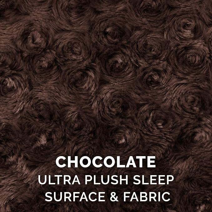 Furhaven Dog Bed for Small Dogs w/Removable Washable Cover & Pillow Cushion Insert, for Dogs Up to 12 lbs - Ultra Plush Faux Fur Oval Lounger - Chocolate, Small (Pack of 3)