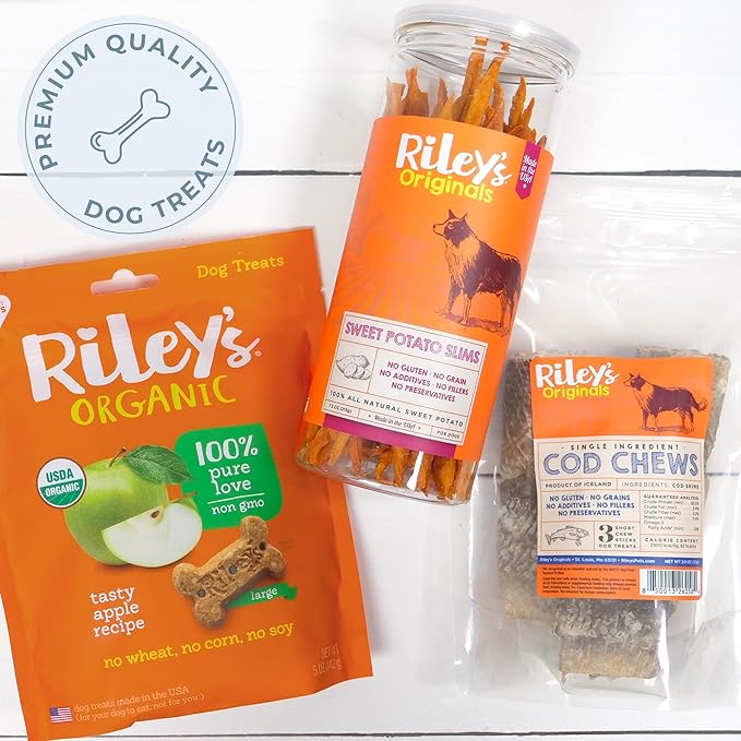 Riley's Steer Bully Sticks for Large to XL Dog Breeds - Odor Free, Single Ingredient Treat - Easily Digestible, 100% Beef Pizzle Sticks for Dogs - 12", 5ct (Pack of 2)