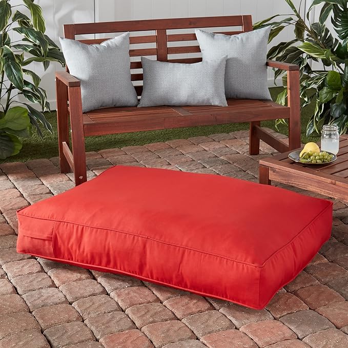 Casey Medium (42 x 30 in.) Salsa Rectangle Indoor/Outdoor Pillow Style Dog Bed