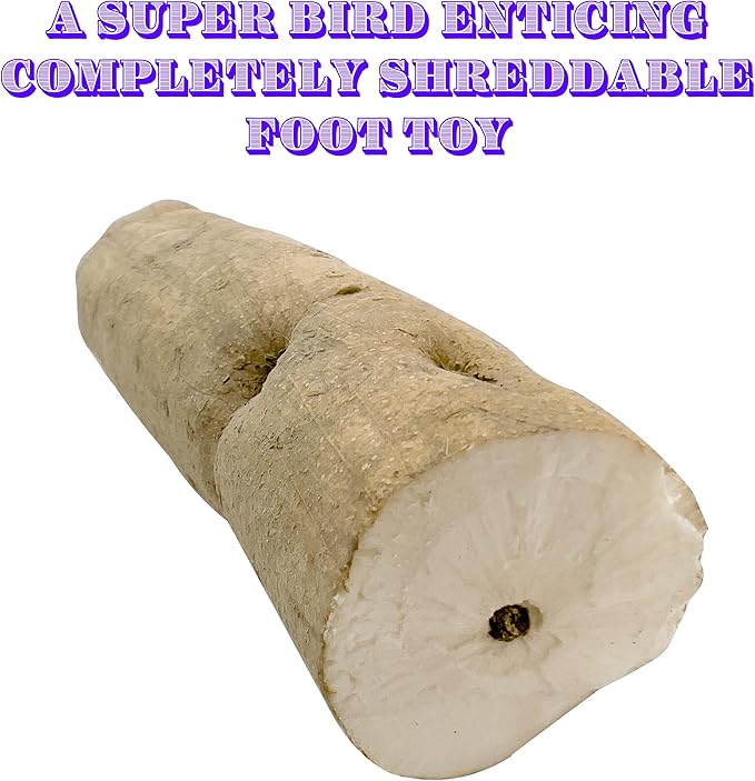 5506 Natural Sola Skin Log PK12 - Natural Sola Wood Foot Toys, Chewable Lightweight Wood Logs, Thin Bark Skin, Easy to Shred, Delightful for Small to Med Size Pet Birds