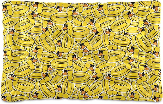 Pet Bed Rubber Duck Dog Bed Mat Absorbing Non Slip Pad Pet Sleeping Mat for Small, Medium, and Large Dogs Puppy Cat 36 in x 24 in