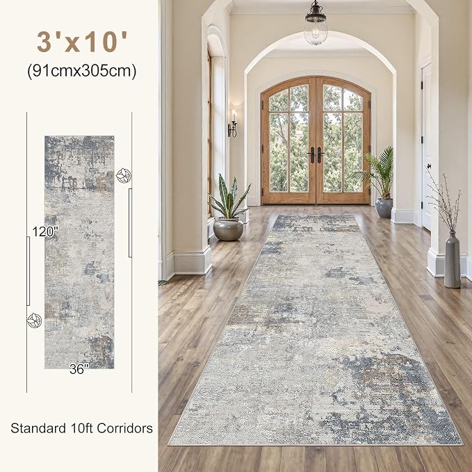 UERMEI 3x10 Washable Runner Rug