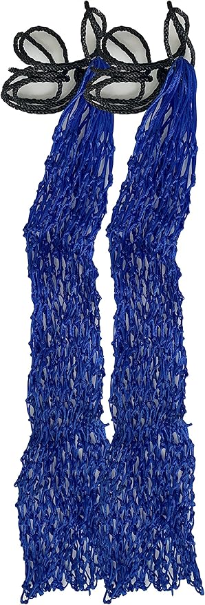 Majestic Ally 2 pcs Ultra Slow Feed 1.5"x1.5" Holes 40” Hay Net for Horses and livestocks (Royal Blue)