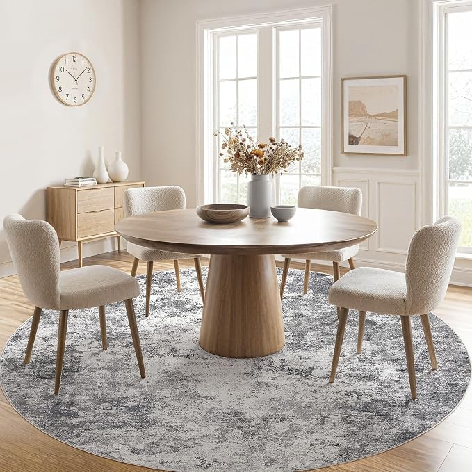 UERMEI 10ft Round Area Rug Living Room Rugs