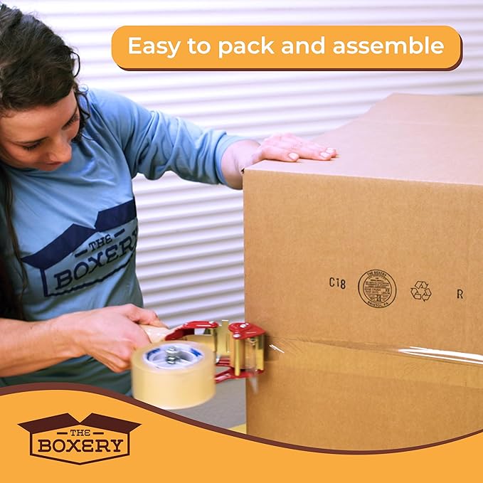The Boxery 10"x6"x6" Brown/Kraft Corrugated Cardboard Shipping Boxes 100-Pack | Mailing, Packing, Moving & Storage for Business/Home – Durable - Eco-Friendly, Recyclable - Made in the USA