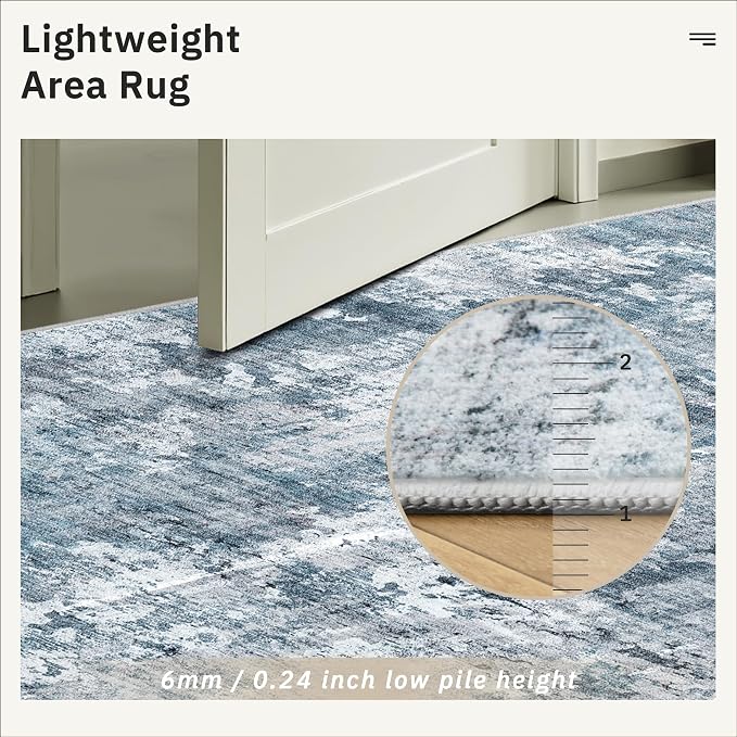 Soalmost Washable Area Rug 8x12, Large Soft Rugs