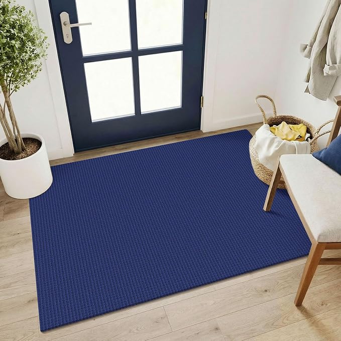 KOZYFLY Washable 3x4 Entry Area Rug, Braided Throw Rugs