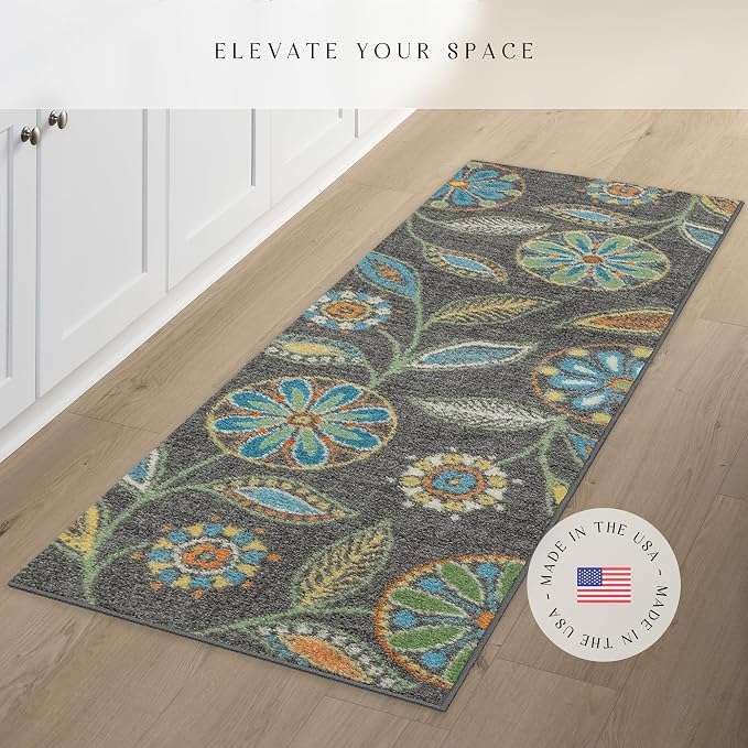 Maples Rugs Reggie Floral Runner Rug
