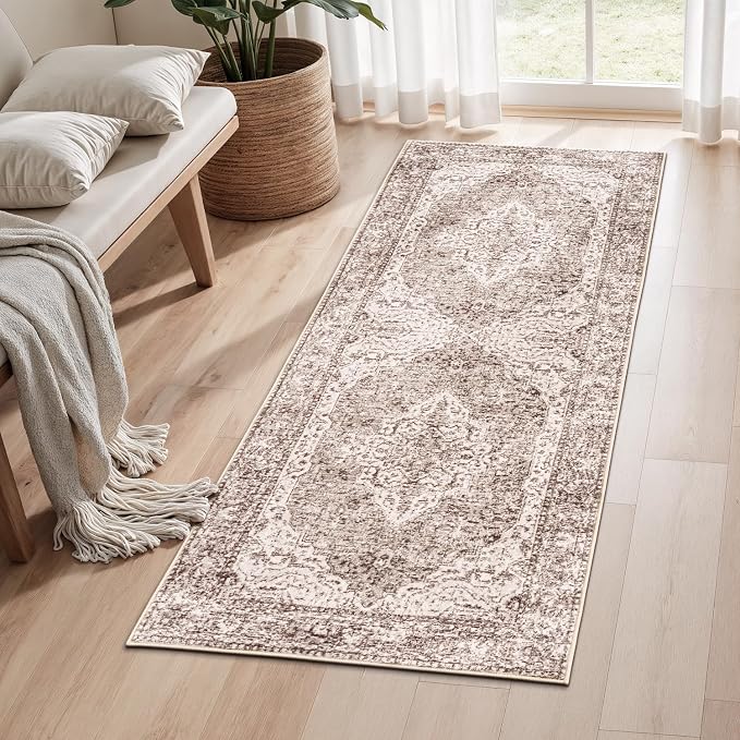 Lofus 2x5 Runner Rug for Hallways, Washable Kitchen Rugs, Non-Slip Rugs for