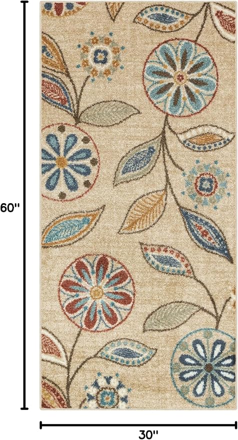 Maples Rugs Reggie Floral Runner Rug