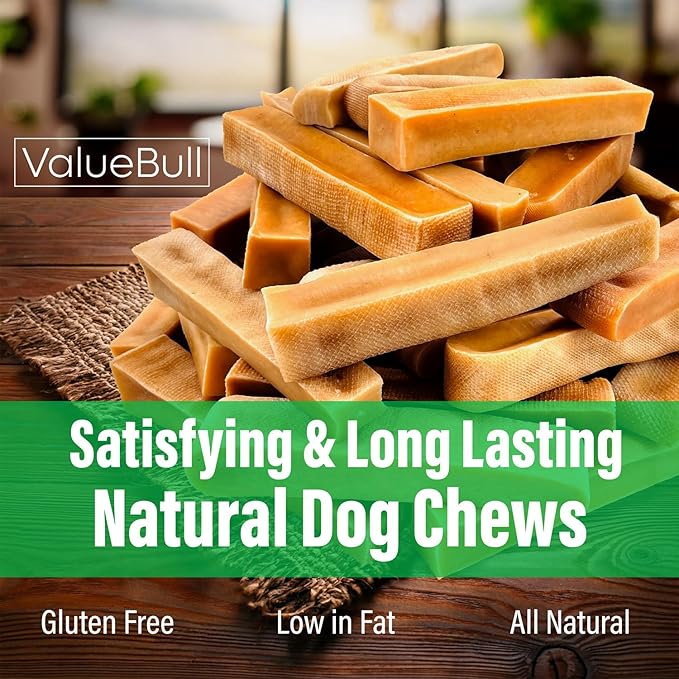 ValueBull Himalayan Yak Cheese Dog Chews, Extra Large, 50 ct Wholesale Pack - Long Lasting for Aggressive Chewers, All Natural, Healthy & Safe, Low Odor Nepal Yak Milk Chews