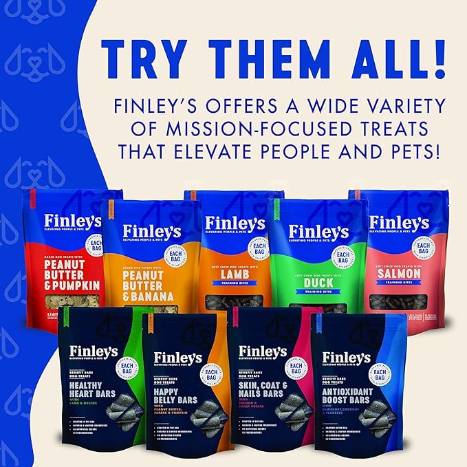 Finley's Training Treats for Puppies, Variety Flavor for All Ages and Sizes, Limited Ingredient, Low Calories, 16oz, 4 Variety Pack