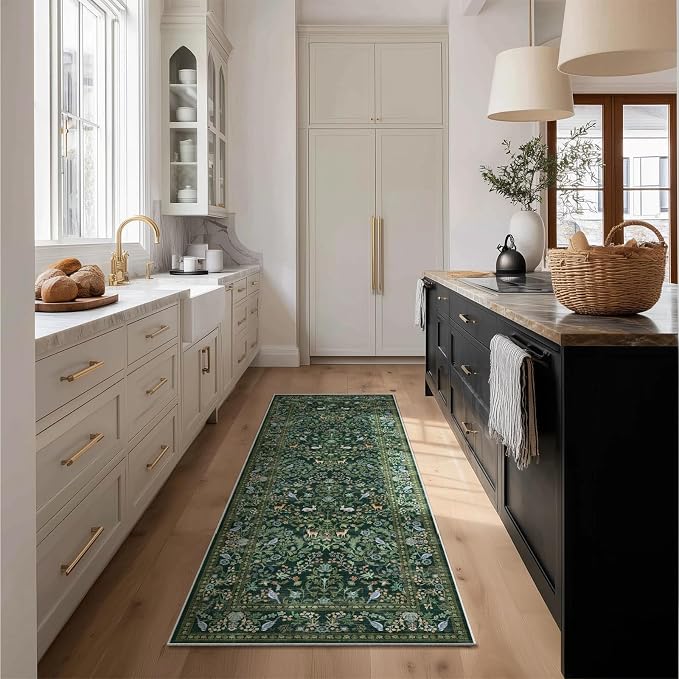 Washable Runners for Hallways Kitchen Rugs: 2'x6' Runner Rug Stain Resistant