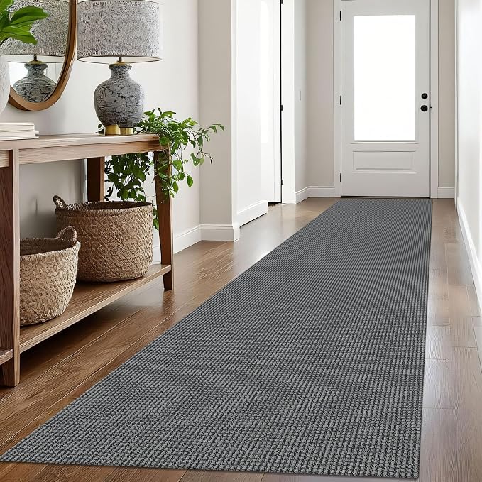 IOHOUZE Washable Exrea Long Hallway Runner Rug 3x16 Non Slip Rubber Backed