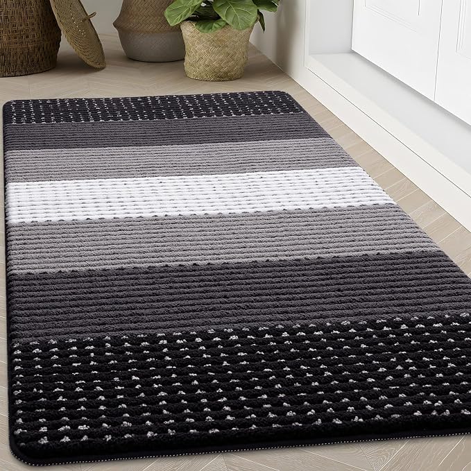 Kitinjoy Indoor Outdoor Door Mat, 71x47 Non-Slip Absorbent Dirt Trapper