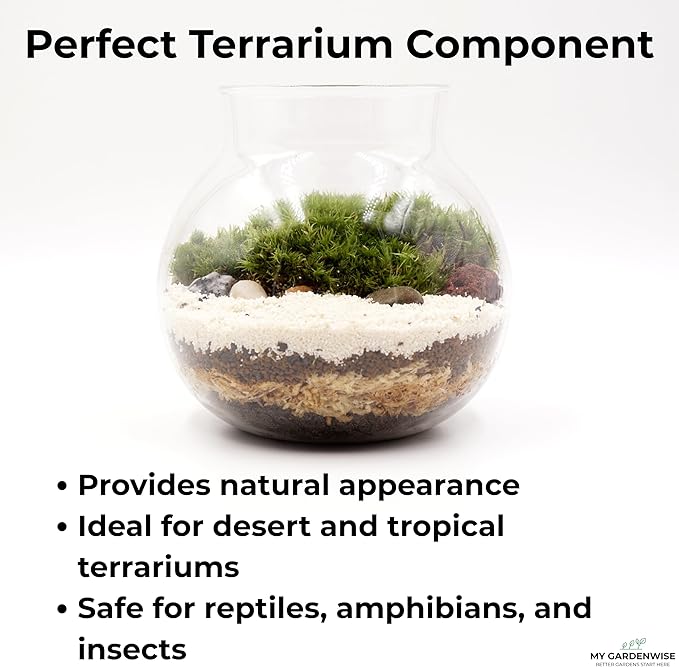 Fine Sand for Plants – Horticultural Sand for Succulents, Cactus, Potting Mixes, Terrariums & Decorative Indoor Gardens, Made in USA (5 quarts - 14 lbs)