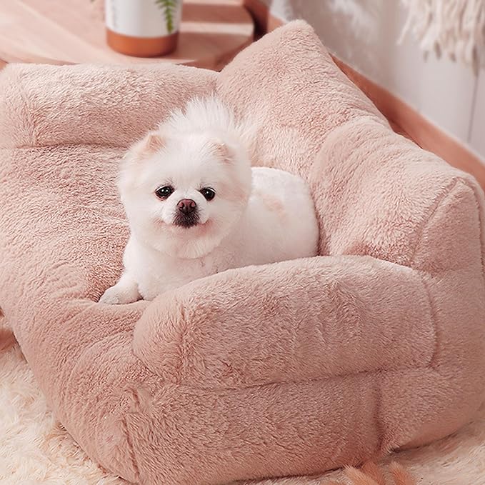 Pet Sofa Bed, Cat and Dog Couch Bed with Removable Washable Cover, Soft Plush Warm Pet Furniture with Anti Skid Bottom for Indoor Cats and Small Dogs (XXL)