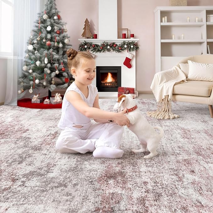 UERMEI 9x12 Washable Area Rug