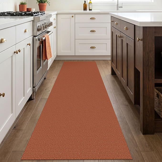 IOHOUZE Washable Runner Rug 2.6x8 Non Slip Rubber Backed Wide Hallway Runner
