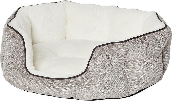 MidWest Homes for Pets Small QuietTime Deluxe Pet Bed- Taupe/Fur