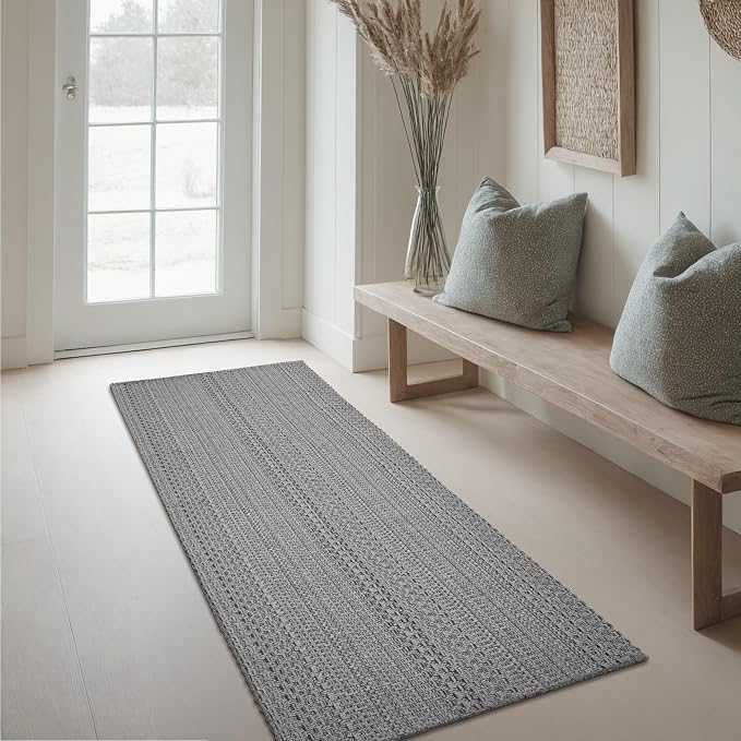 MatEssenz Runner Rug – Boho 2x6 ft Hallway Runner Rug Washable Non-Slip
