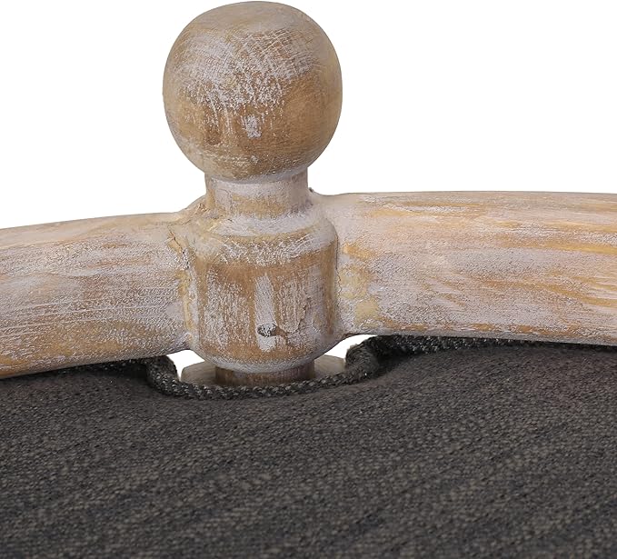 Christopher Knight Home Rines Upholstered Medium Pet Bed - Charcoal/Antique Natural