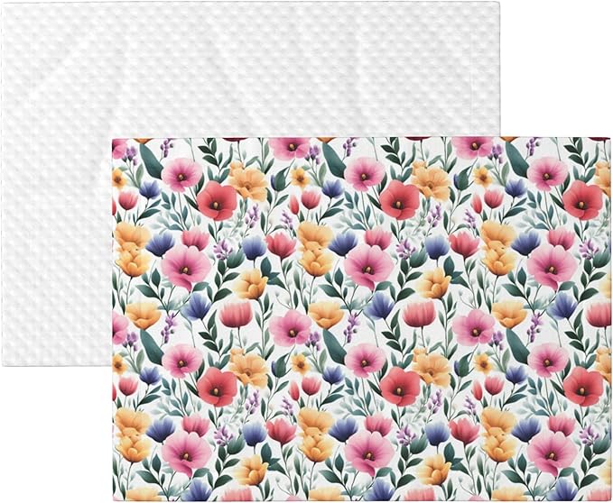 Floral Blanket for Dog Cat - Dog Blankets 40x30 Colorful Flowers Throw Blanket for Couch Sofa Bed