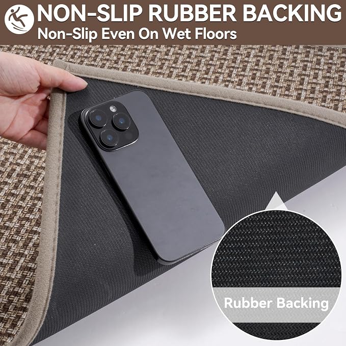 YDKGL Door Mat 17x30, Door Mat Indoor Entrance Dirt Resistant and Absorbent