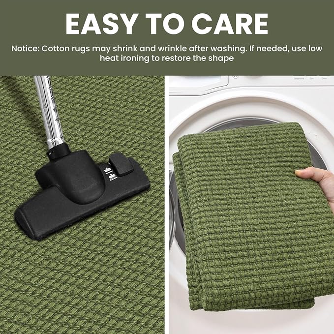 IOHOUZE Washable Area Rug 6x9 Non Slip Rubber Backed Rugs