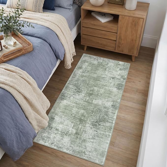 IOHOUZE Abstract Runner Rug 2x4 Ft Entryway Rugs Washable Door Mat Indoor