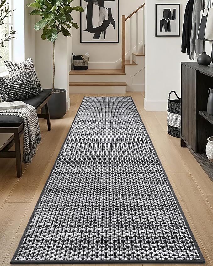 DEXI Hallway Runner Rug 2'x6', Non Slip Rubber Backed Runners Carpet, Ultra