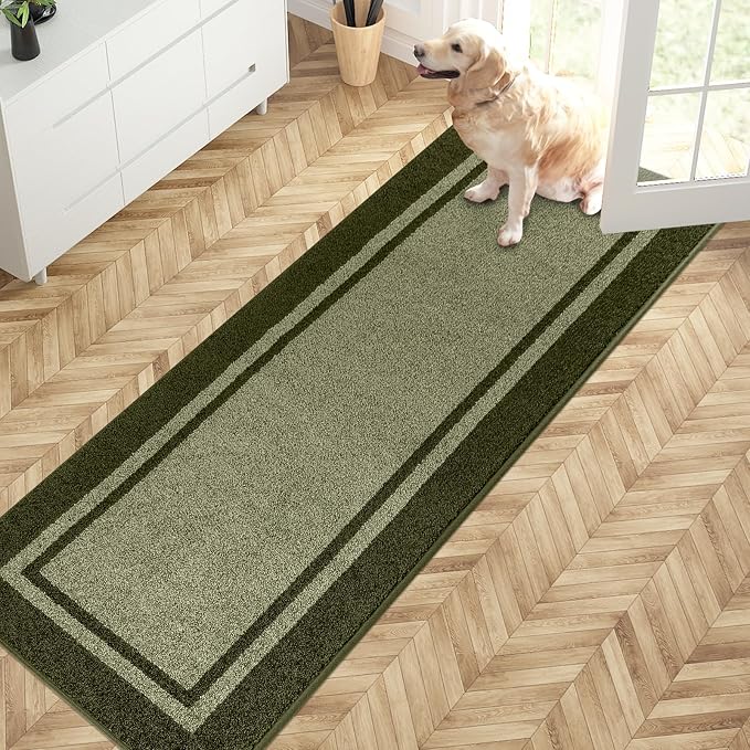 PURRUGS Dirt Trapping Door Mat 24" x 70", Non-Slip Machine Washable Entryway Rug