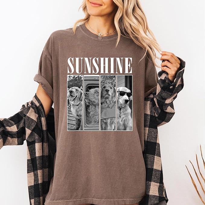 Nazenti Custom Photo Shirt, Personalized Tshirt for Mom, Dad, Grandma, Pet Lovers Gifts, Mama Gift for Women, Christmas Shirt