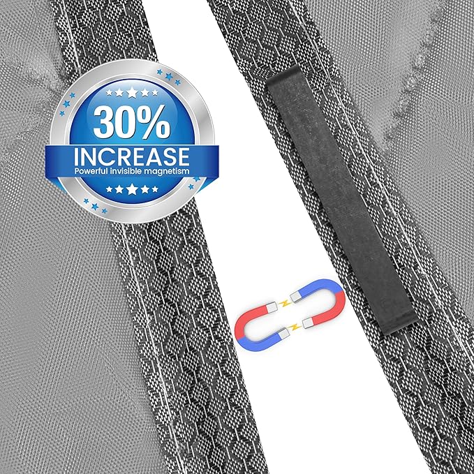 Cotton Thermal Door Screen Draft Stopper Cover Made of Oxford and Cotton Fill Fit 48x97inch Door Screen Door Itself Size 48x96inch Curtains for Winter, Insulated Door Curtain for Doors