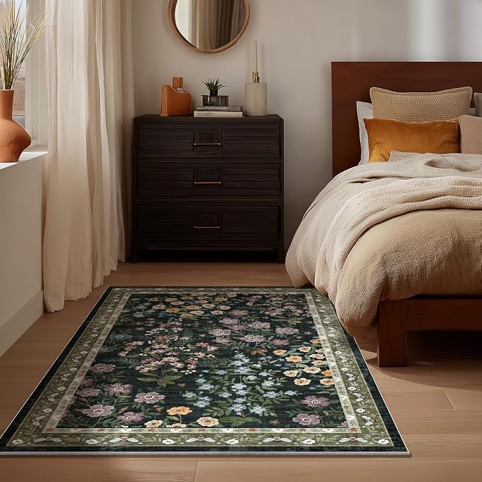 Machine Washable Throw Rugs for Entryway: Door Mat Indoor Entrance 2x3 Rug