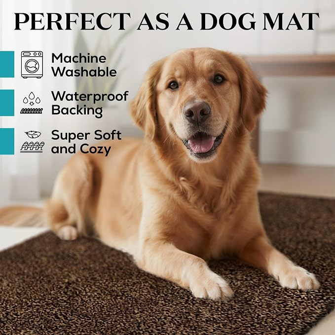 Premium Microfiber Indoor Door Mat – 36"x60" Washable Entry Mat, Waterproof
