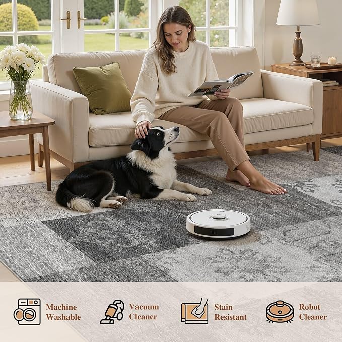 UERMEI 9x12 Area Rug for Living Room
